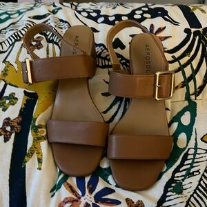 Aerosoles Brown Comfort Heeled Sandals